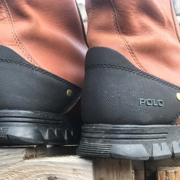 VINTAGE Ralph Lauren Polo Leather Men Sports Boots main image 5